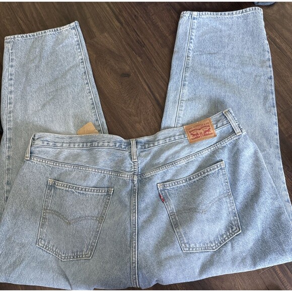 Levi's Trendy Plus Size Women's '94 Baggy Jeans Mid Rise Straight Wide Legs 22W - Picture 9 of 9